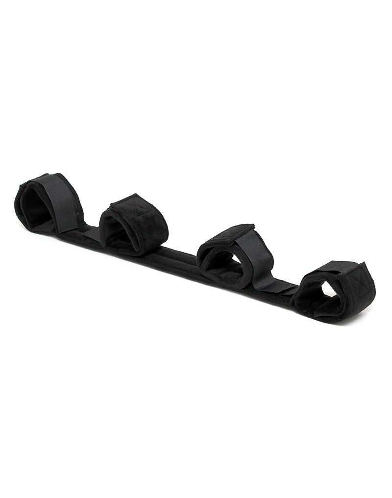 Rimba Bondage Play - Spreader Bar - spreidstang Met vier Boeien - Zwart-Laced-up.nl