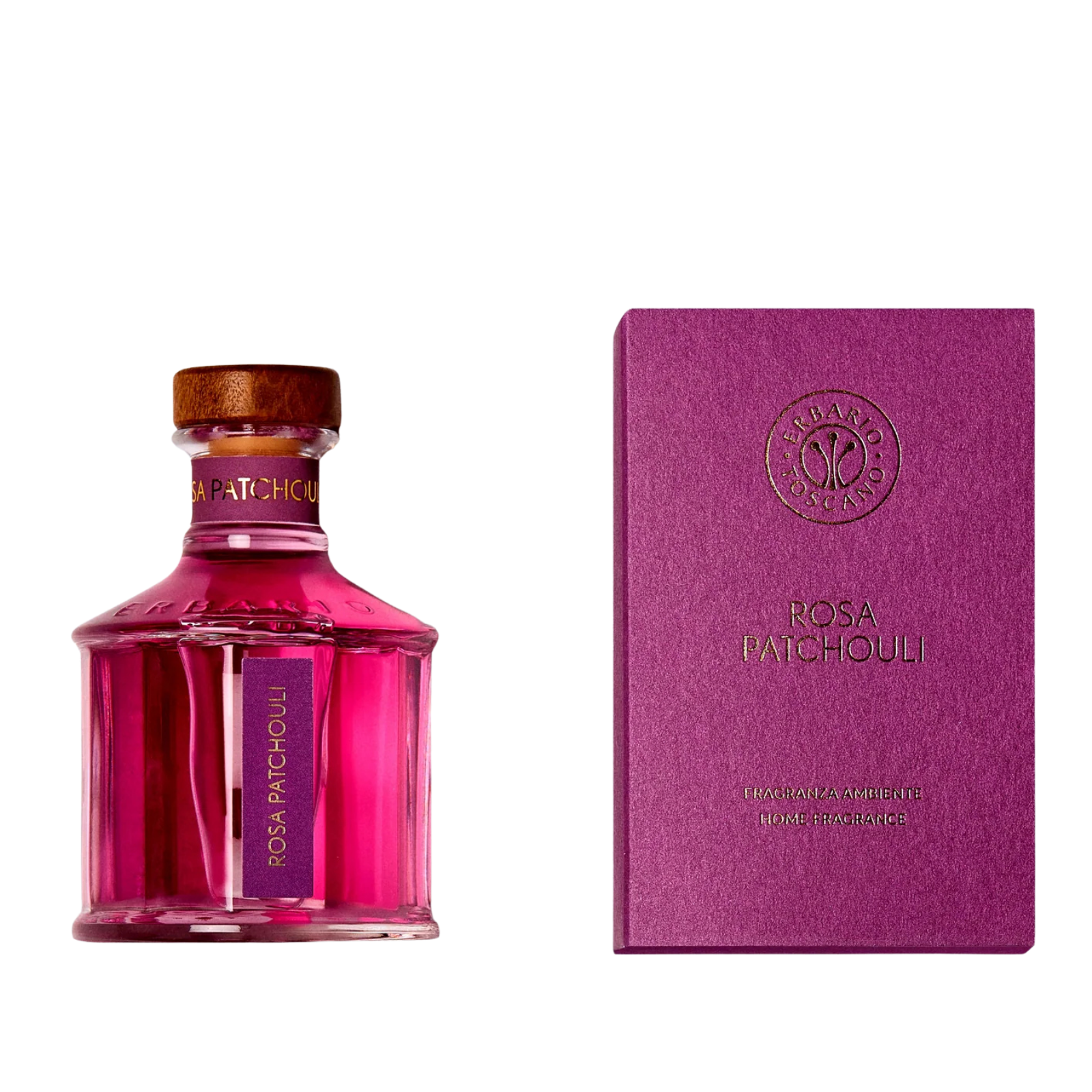 Erbario Toscano Rosa Patchouli (Rose Patchouli) Floral Home Fragrance Reed Diffuser 100ml