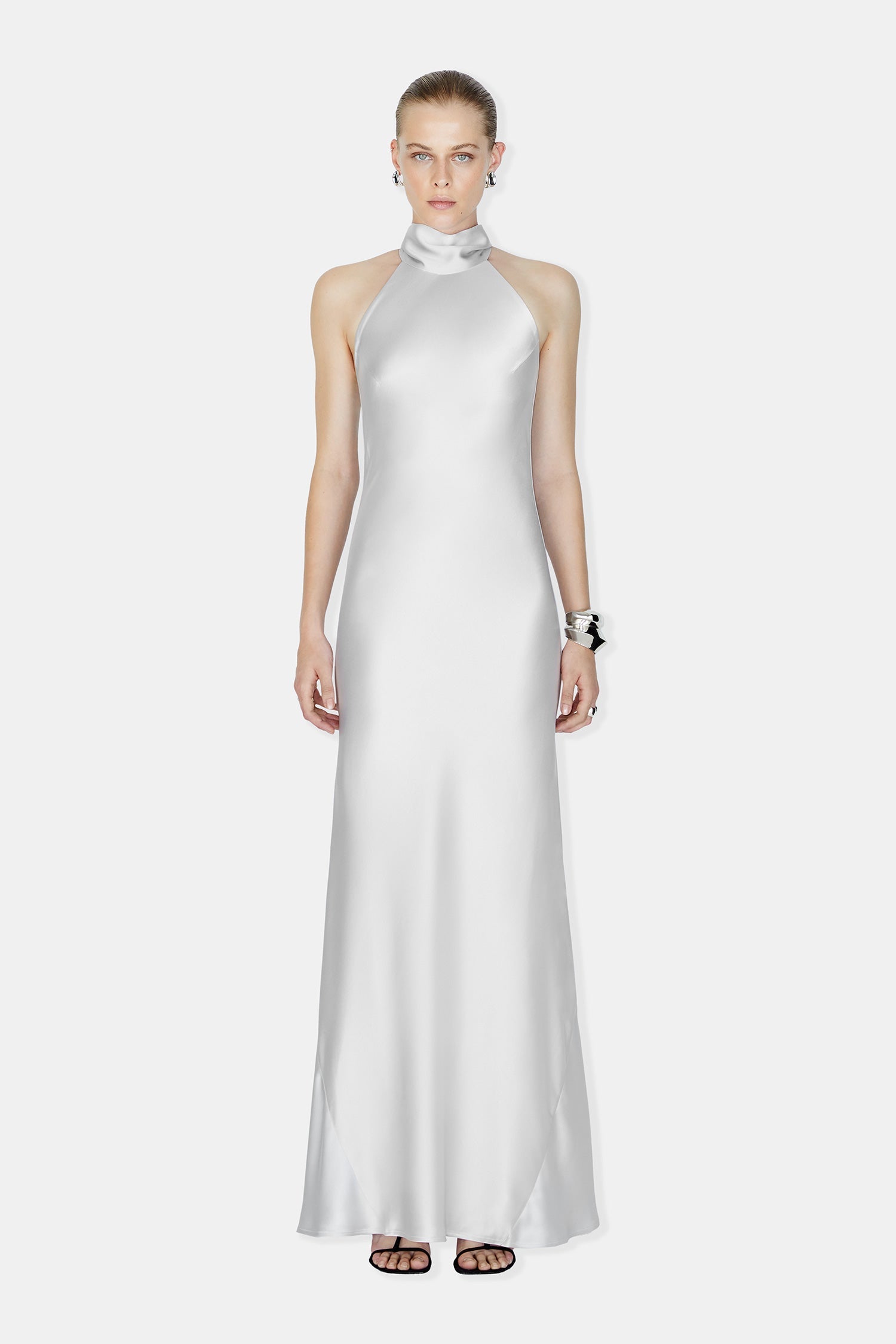 Sienna Maxi Dress - Platinum