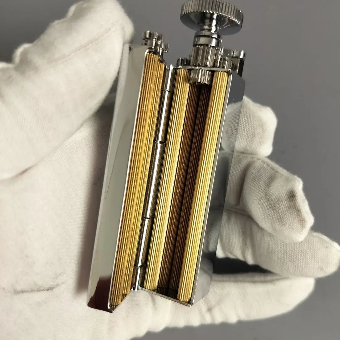 Handmade Brass Gear Cigarette Roller 70mm