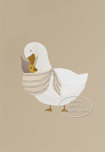 Cute goose posters for children's and nursery decor