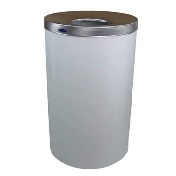 Poubelle de Lobby Frost 310-B.  Blanche. 125 Litres