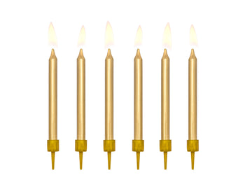 Guld kagelys 12,5 cm