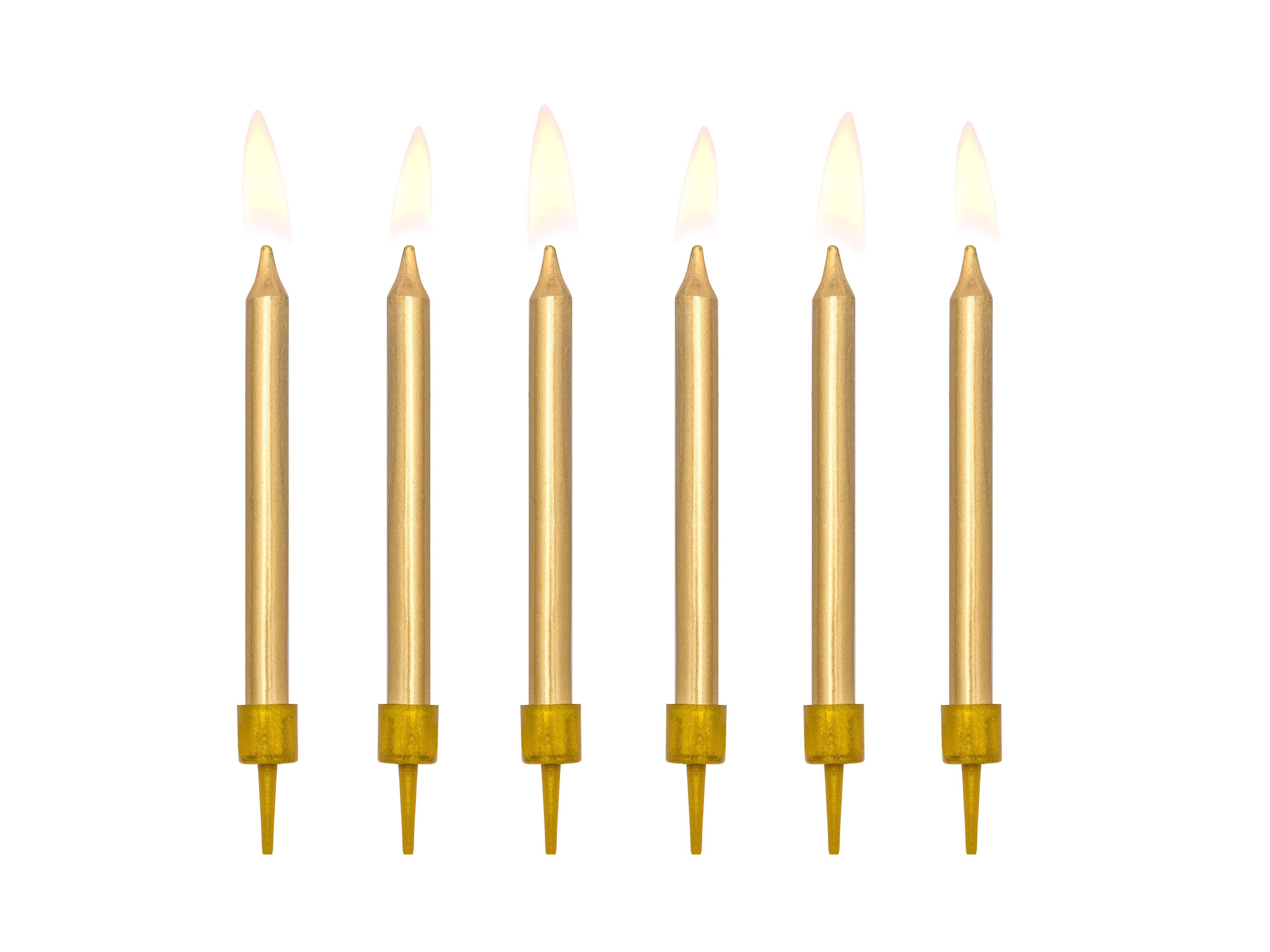 Guld kagelys 12,5 cm