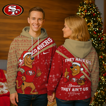 SF49 Premium NFL Funny Christmas Scooby Doo 3D Hoodie DDT CTND