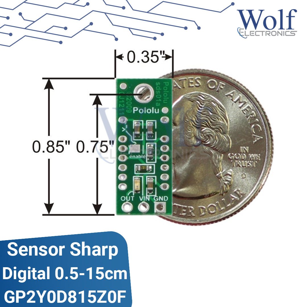 SHARP GP2Y0D815Z0F SENSOR DIGITAL 0.5 -15CM POLOLU