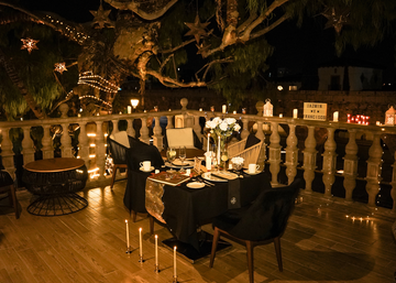 Cena romántica Balcón Morelia