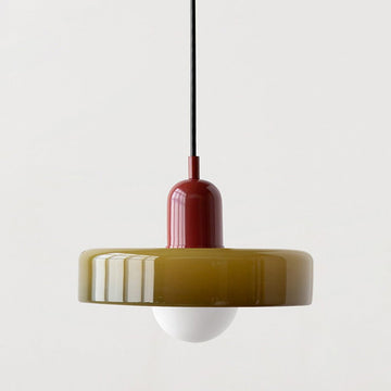 Skanto | Bauhaus Farget Glasspendellampe for Moderne Interiører