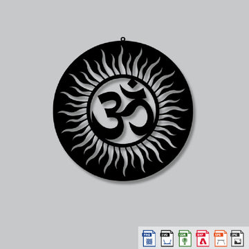 2D Modern Art OM wall art laser cutting