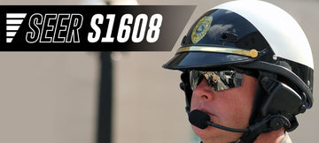 S1608 Half Shell Motorcycle Helmets for Police Officers