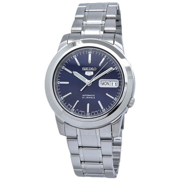 Seiko 5 Automatic SNKE51J1 Blue Dial Stainless Steel Men's Watch - pass the watch