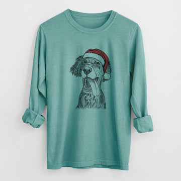 Santa Renly the English Setter - Heavyweight 100% Cotton Long Sleeve