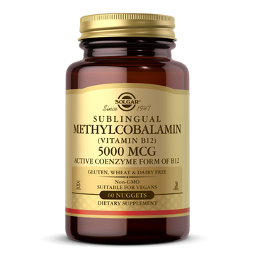 Solgar Methylcobalamin ( vitamin b12 ) 5000 mcg 60 nuggets