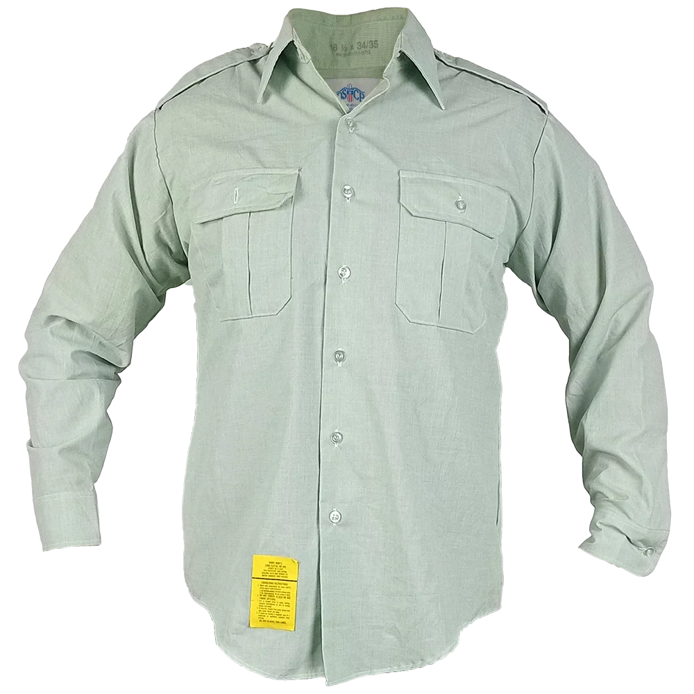 US Army Green Service Dress Shirt - US Army Surplus - Dress Shirts