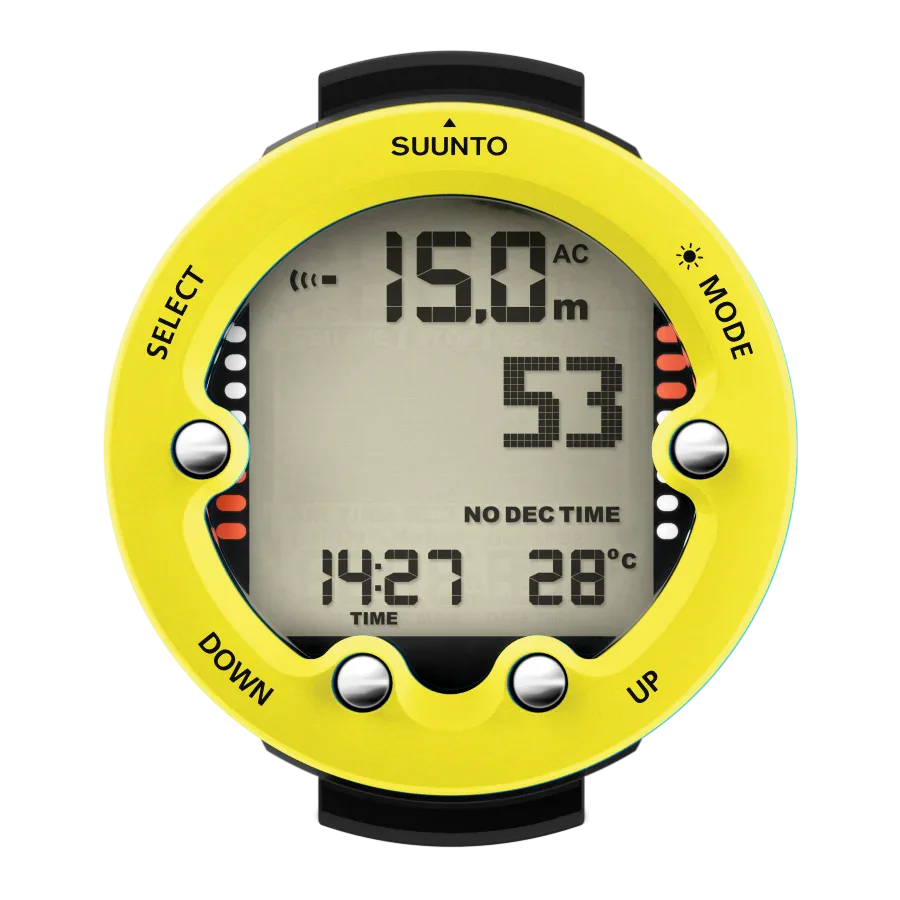Suunto Zoop Novo Lemon Yellow - Easy-to-use big display dive computer - SUUNTO US