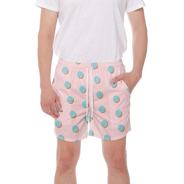 PAOM, Print All Over Me, digital print, design, fashion, style, collaboration, sugarandcloth, Swim Short, Swim-Short, SwimShort, Polka, Dot, Men, Trunks, spring summer, unisex, Poly, Swimwear