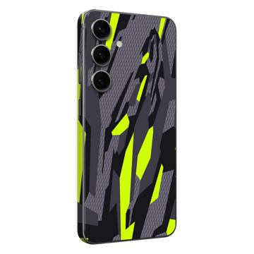 Samsung Galaxy S24(FE) Print Printed Custom SIGNATURE Abstract Green Camouflage Skin Wrap Sticker Decal Cover Protector by QSKINZ | qskinz.com