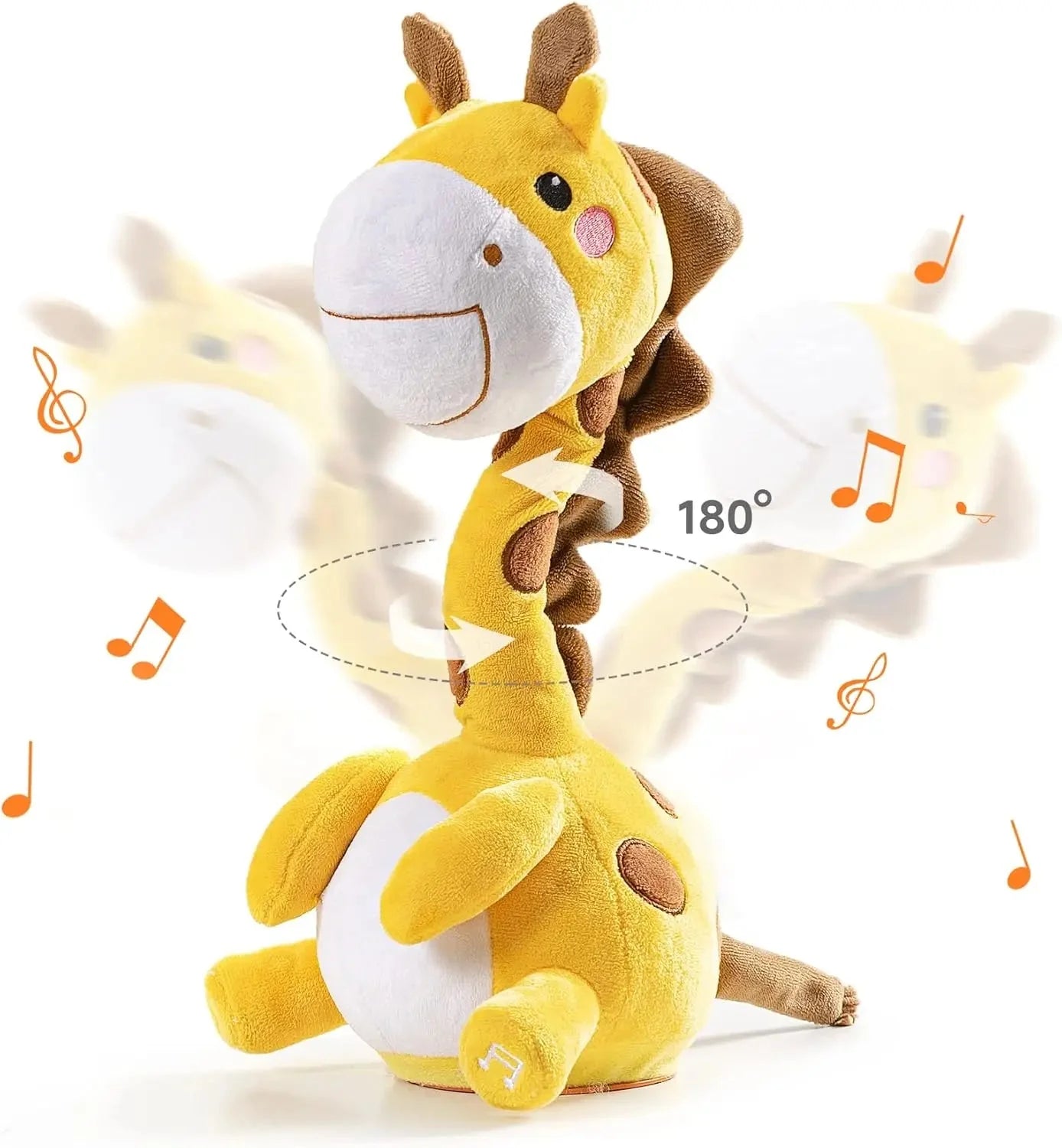 Girafe dansante et parlante – Jouet électronique en peluche qui répète ce que vous dites, chante et se tortille King of Toys