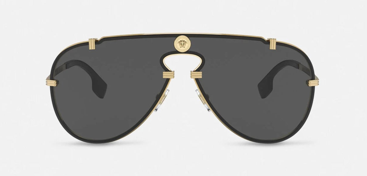 V29A VERSACE VE2243 100287 43 GOLD / DARK GRAY