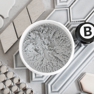 Stucco epossidico bicomponente per fughe da 1 a 15 mm - Argento metalizzato
