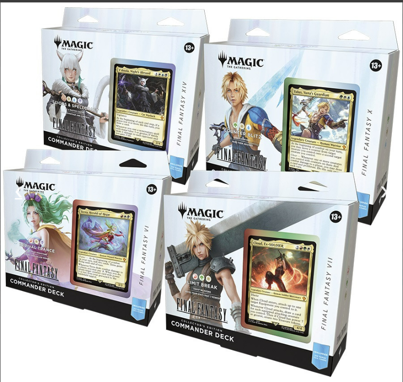 Magic the Gathering Final Fantasy Commander Collector Decks (4 Decks Per Display)