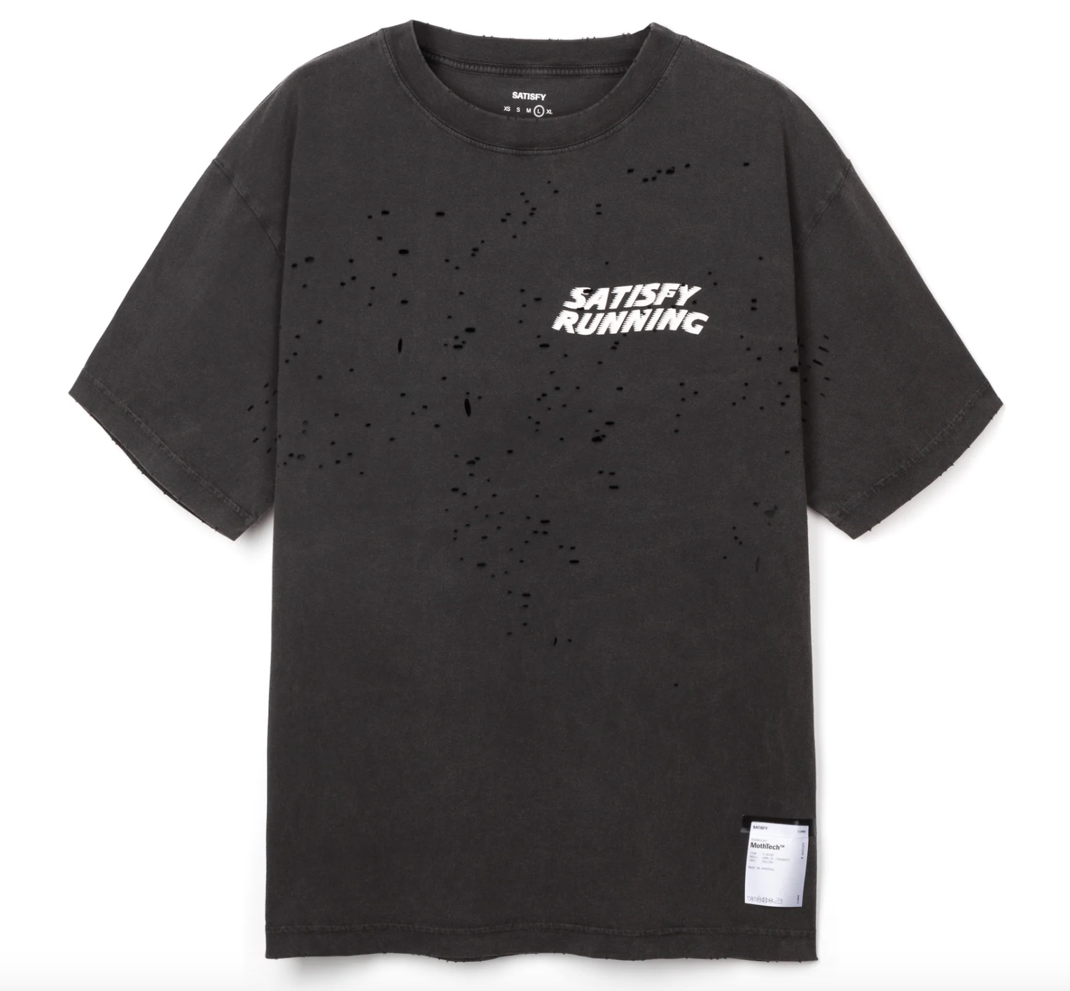 Satisfy Camiseta MothTech™ T‑Shirt "Satisfy Running" - Negro - Odda running