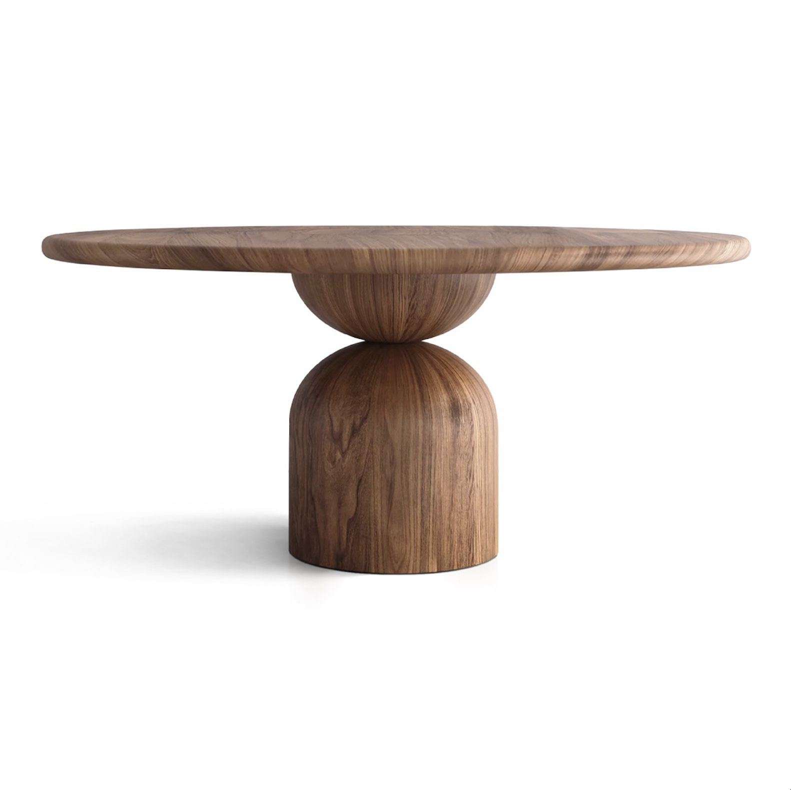 Loulou Uitschuifbare Ronde Eettafel van Notenhout