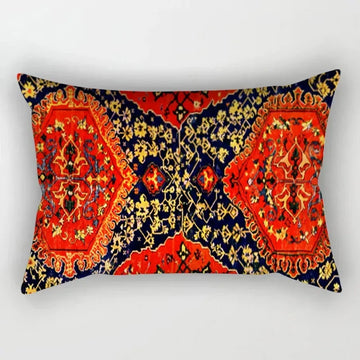 housse de coussin vintage à motif mandala pour canapé ou lit