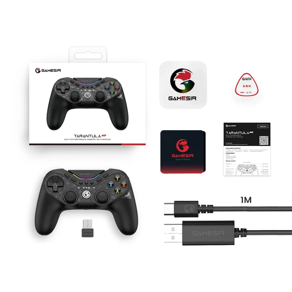 GameSir Tarantula Pro Switch controller Hall Effect gamepad with 9 mappable buttons for Nintendo Switch iPhone Android cellphone