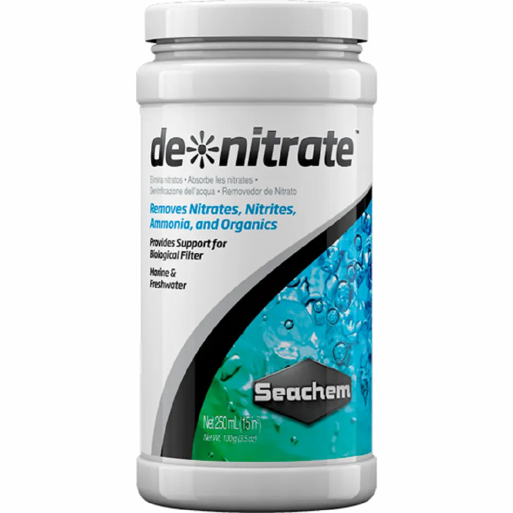 Seachem de*nitrate medio biológico para reducción de nitratos en acuario marino