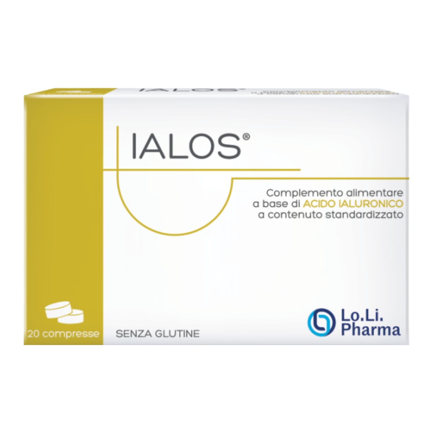 Ialos | Integratore Acido Ialuronico Benessere Articolare | 20 Compresse
