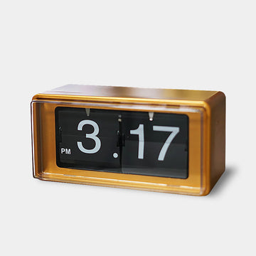 Modern Retro Table Flip Clocks - Gold, Silver, Black & White