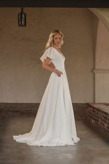 Skai Silk Cotton Wedding Dress