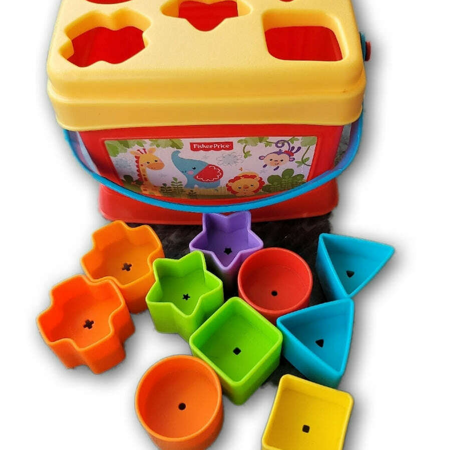 Fisher Price Brilliant Blocks Shape Sorter (Shapes Colour May Vary) - Toy Chest Pakistan