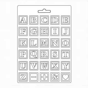 Soft Mould A4 - Day Dream Alphabet