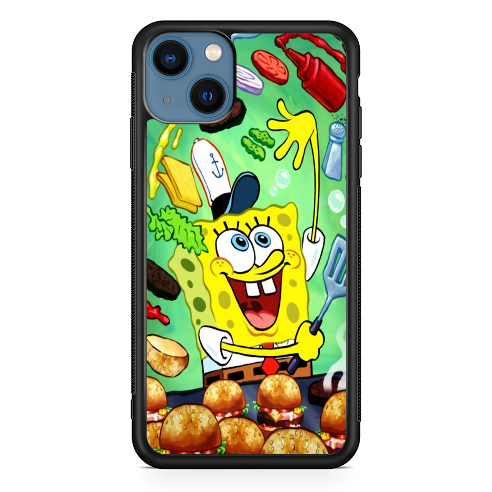 Spongebob Chef job iPhone 15 Case