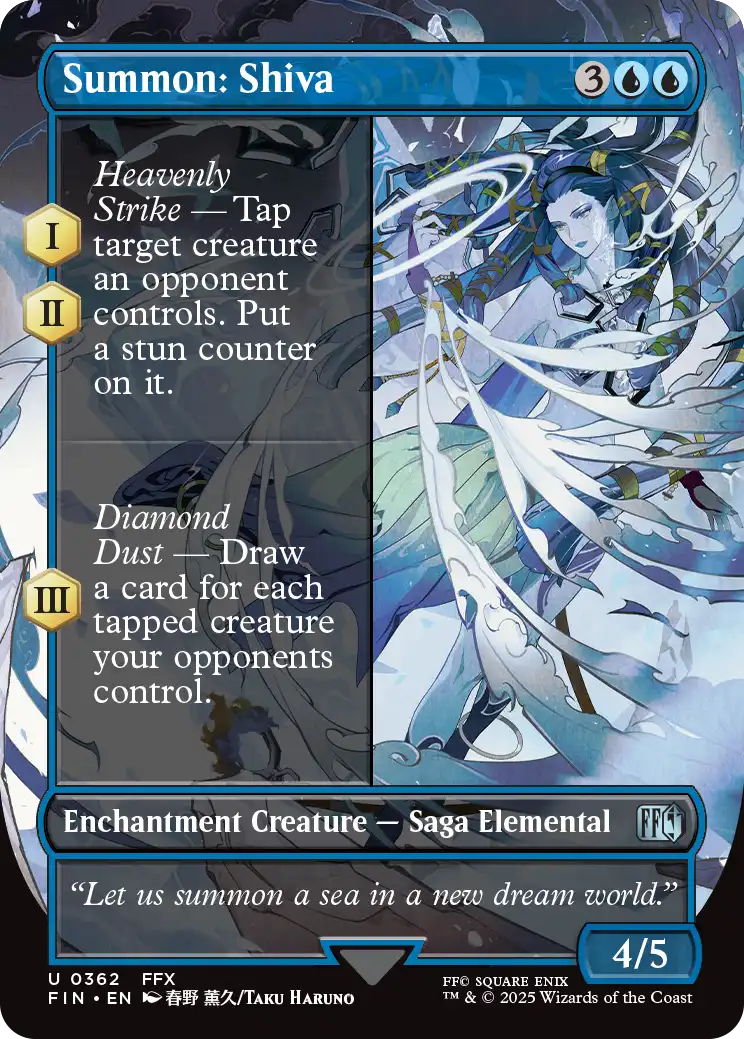 Summon: Shiva from Final Fantasy Spoiler