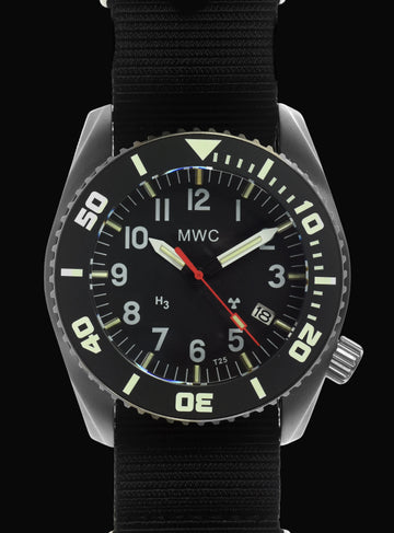 MWC "Depthmaster" 100atm / 3,280ft / 1000m Water Resistant Military Divers Watch in a Titanium Case with GTLS and Helium Valve (Automatic)