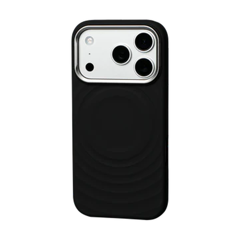 TEKNE WaveStand Silicone Case for iPhone 17 Pro Max- Black
