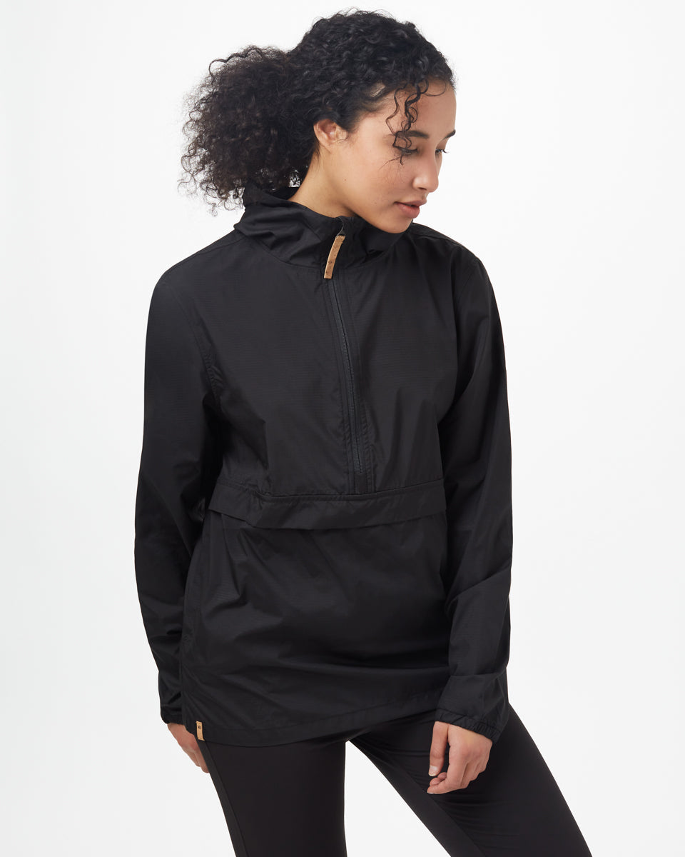Black Water Resistant Lightweight Jacket *Model is 6'0.5", wearing size M