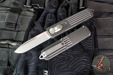 Terrain 365 UFO OTF- Grey Aluminum Handle- Bead Blast Vanax Blade