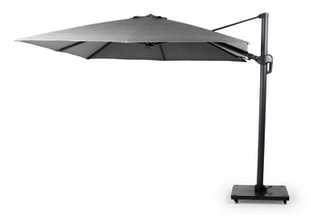Tierra Outdoor Duraflex Schwimmender Sonnenschirm 300x300 cm Hellgrau
