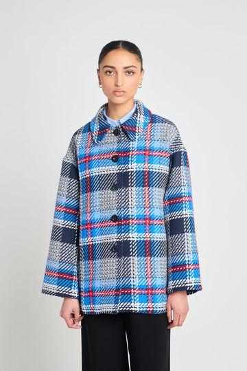 Twenty-Seven Names 13th Floor Jacket - Navy Plaid
