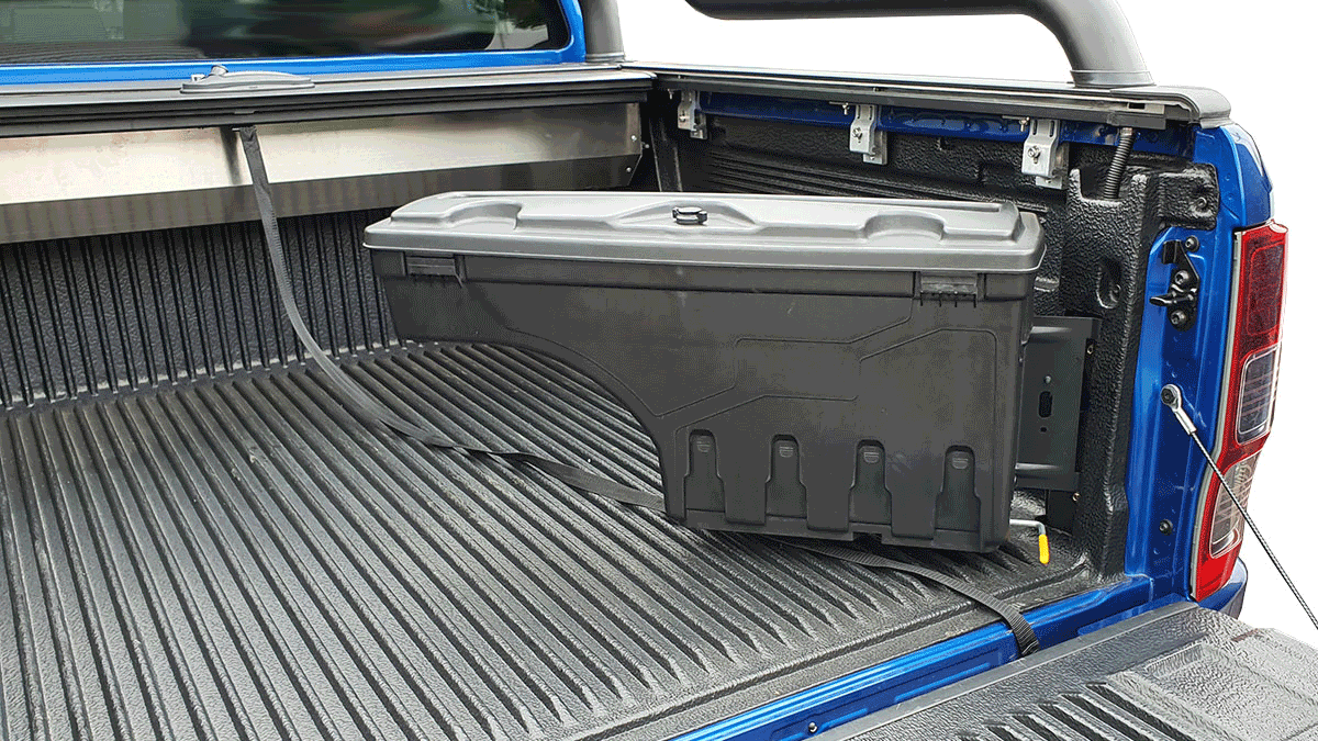Jeep GLADIATOR DUAL CAB 2020+ SMART TUB LOCKER - Secure Swing Lift out Case