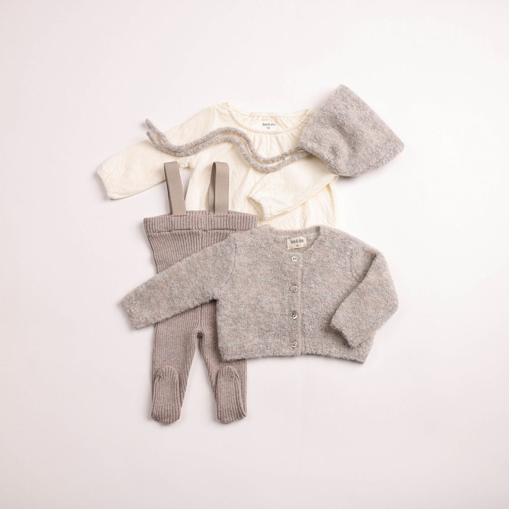 Bee & Dee Texured Wool Ensemble- Toasted Oat
