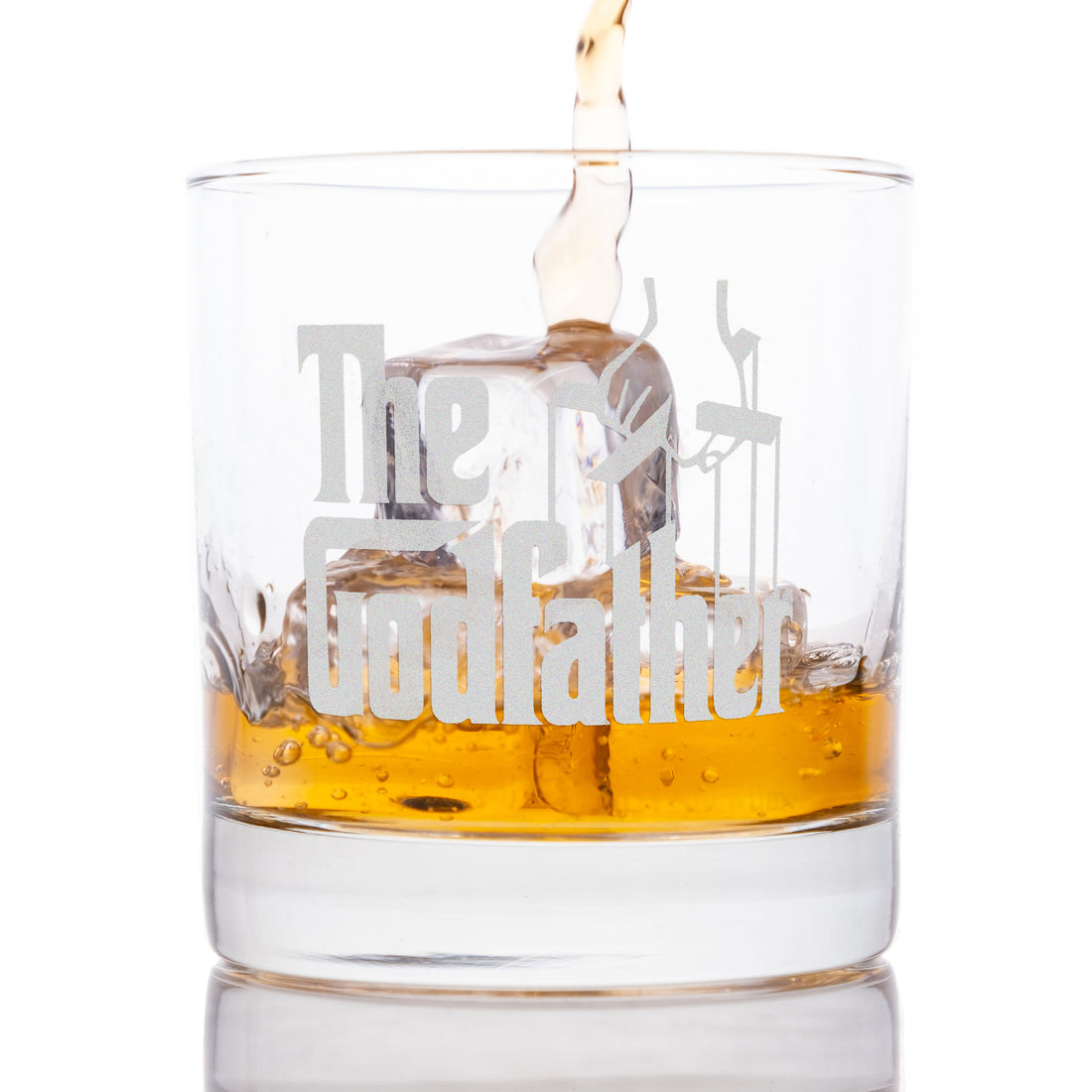 The Godfather Movie Rocks Glass with Quote,"It's not personal Sonny. It's strictly business." ~ Michael Officially Licensed