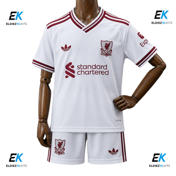 26-27 Liverpool Away Kids Kit