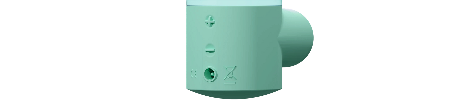 Thrusting Dildo Base, Mint Green