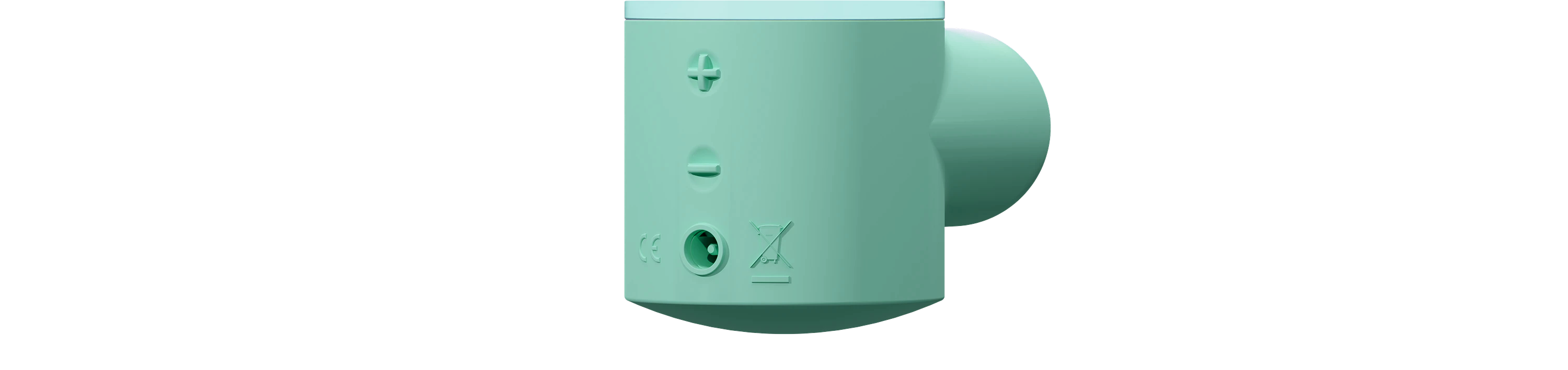 Thrusting Dildo Base, Mint Green