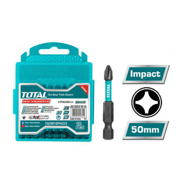 Total Set Puntas Phillips 2x5cm TACIM16PH223, 10 Piezas